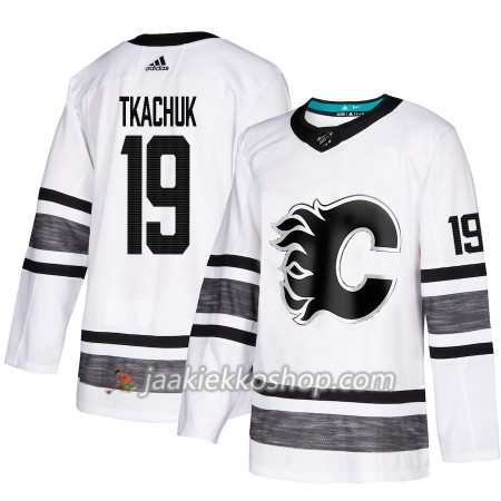 Miehille NHL Calgary Flames Pelipaita Matthew Tkachuk 19 Valkoinen 2019 All-Star Adidas Authentic